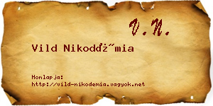 Vild Nikodémia névjegykártya